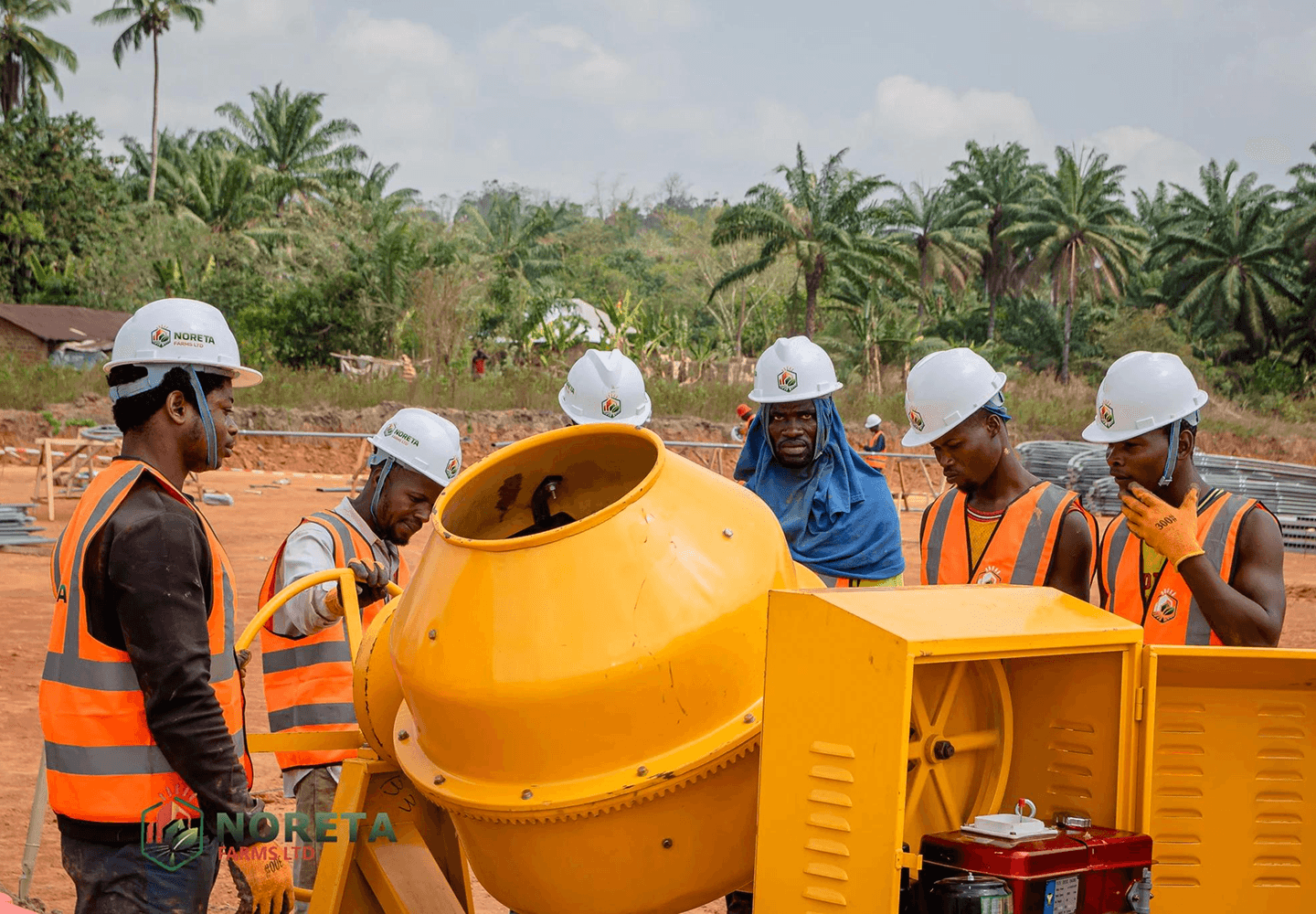 Noreta Farms team on site