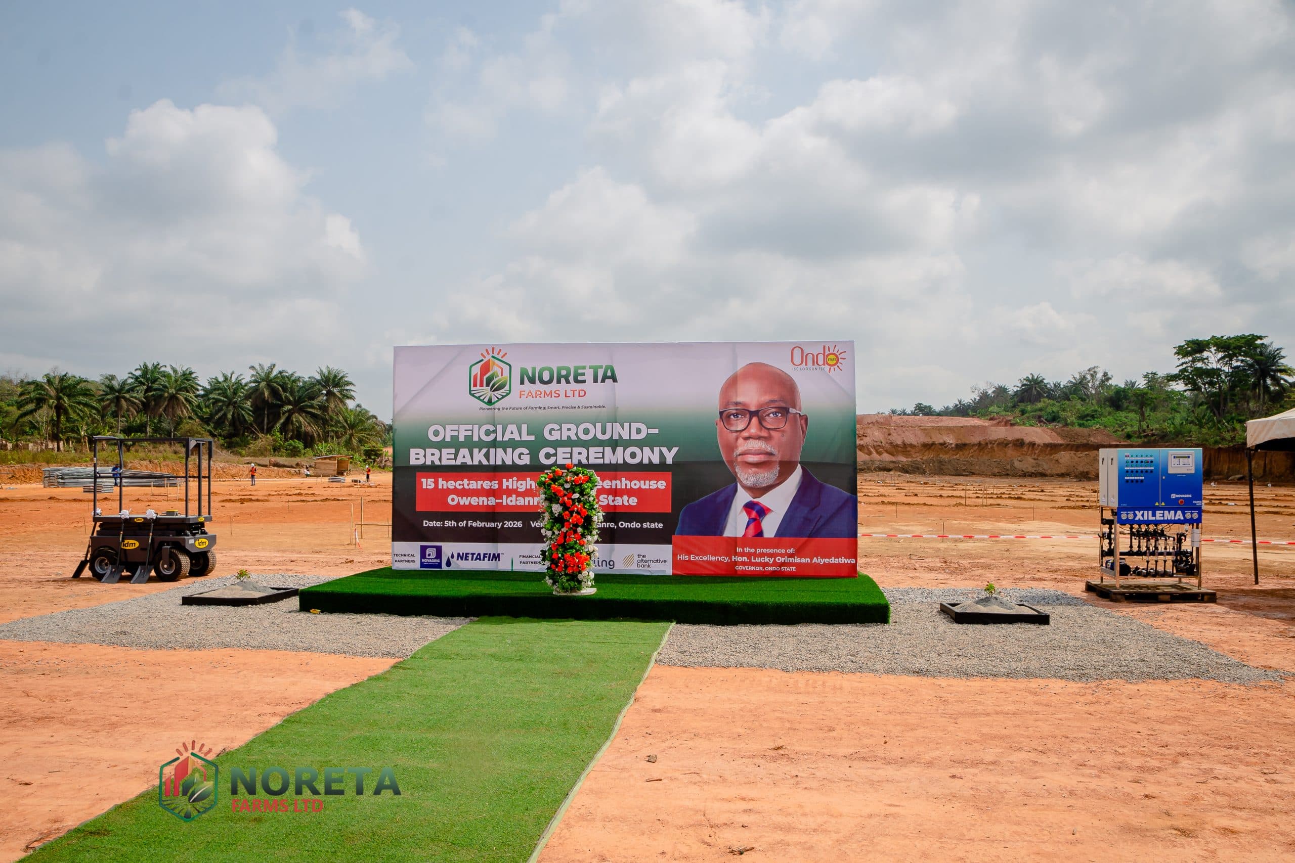 Governor Lucky Aiyedatiwa Attends Groundbreaking Ceremony at Noreta Farms Expansion Site